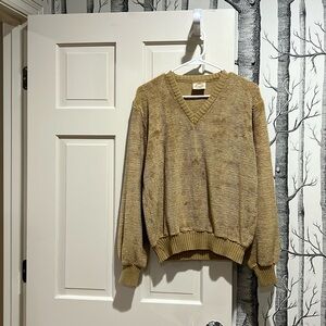 SATURDAYS 70s TEXTURED ACRYLIC SWEATER -VINTAGE-SIZE LARGE